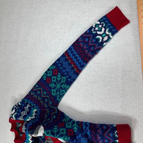 Blizzard Bay Santa Shark wearing Mittens Sm Holiday Sweater Ugly Christmas Funny - Picture 9 of 13